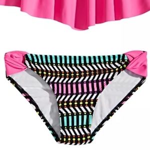 Glitter Beach Big Girls Colorful Bikini Bottom 14‎
